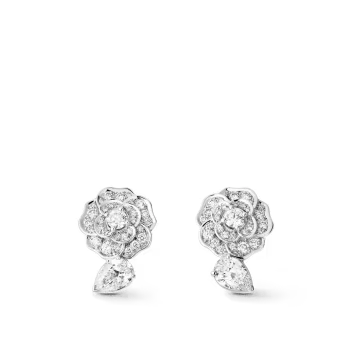 Camelia Precieux Earrings White Gold - J11337 | CHANEL