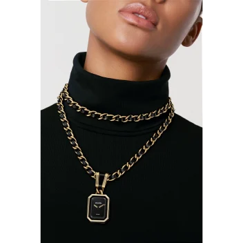 Premiere Iconic Chain necklace watch - Gold coating | CHANEL