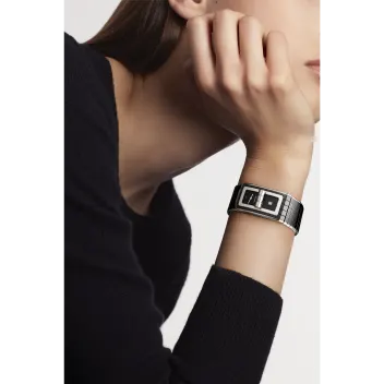 CODE COCO Watch Steel & Black Ceramic - H5147 | CHANEL