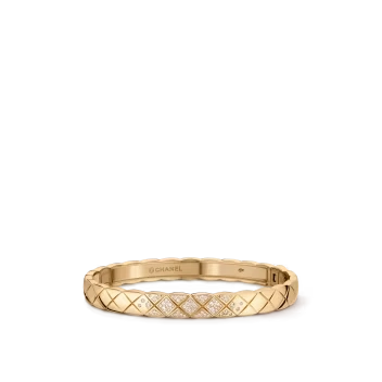 Coco Crush Bracelet BEIGE GOLD & Diamond - J11763 | CHANEL