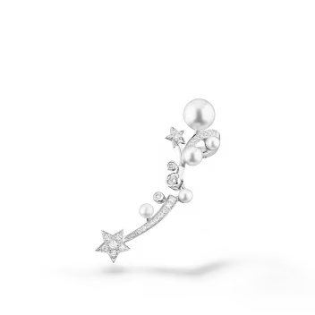 Comete Perlee Ear Cuff White Gold & Diamond - J11690 | CHANEL